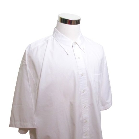 Port Authoerity Men's White Short Sleeves  Button Down Shirt Size 2XL - Picture 1 of 4